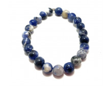 SODALITE BLEU ET BLANCHE 8 MM