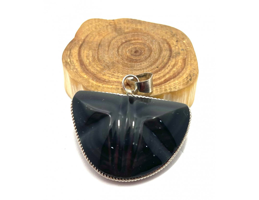 OBSIDIENNE OEIL CELESTE PAPILLON