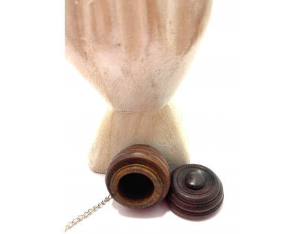 PENDULE BOIS AVEC TÉMOIN