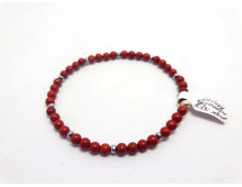 JASPE ROUGE 4 MM HEMATITE