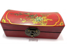 BOITE CHINOISE EN CUIR FAIT MAIN