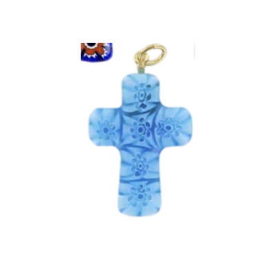 CROIX EN VERRE DE MURANO 3 CM