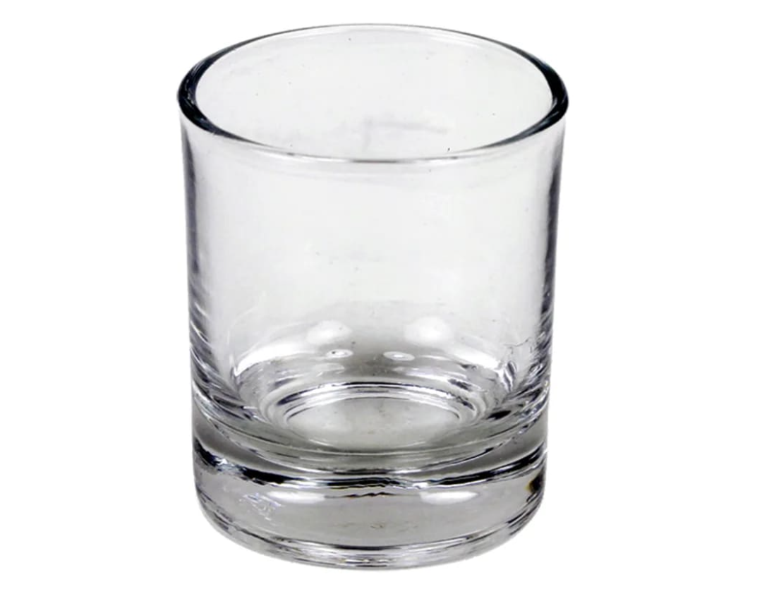 VERRE POUR BOUGIE VOTIVE OU CHAUFFE PLAT