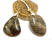 PIERRE DE LUNE NOIRE ET ORANGE