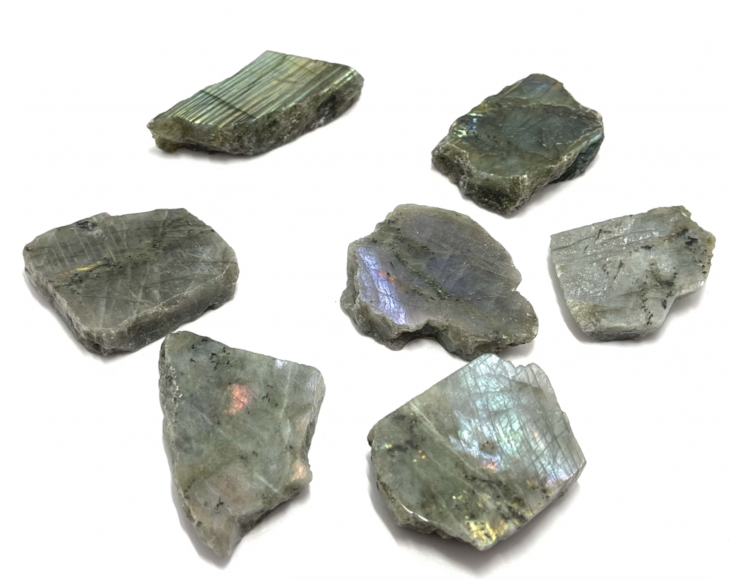 LABRADORITE BLOC BRUT ET POLI