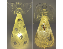 ANGE EN VERRE ROBE LUMINEUSE