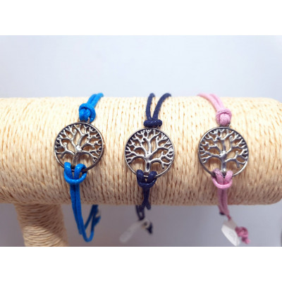 BRACELET CORDON AJUSTABLE ARBRE DE VIE