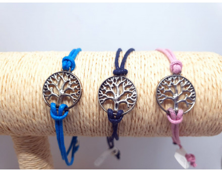 BRACELET CORDON AJUSTABLE ARBRE DE VIE