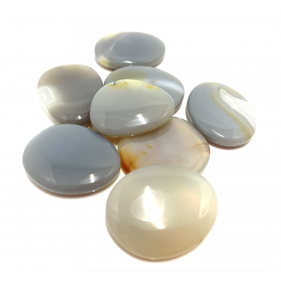 AGATE GALET PLAT