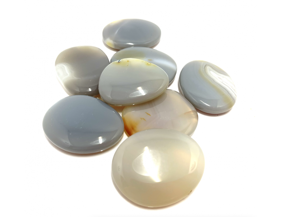 AGATE GALET PLAT