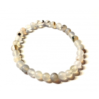 AGATE BLANCHE 6 MM