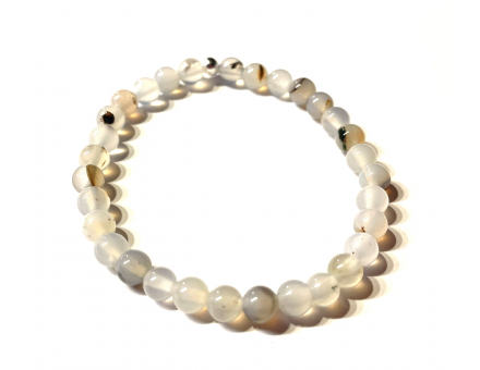 AGATE BLANCHE 6 MM