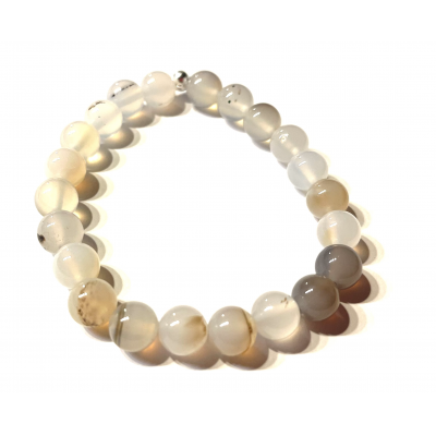 AGATE BLANCHE 8 MM