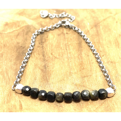 BRACELET CUBE FACETTE