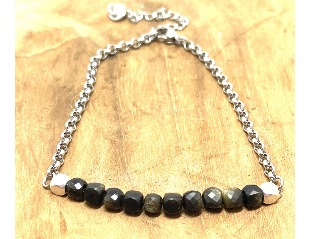 BRACELET CUBE FACETTE