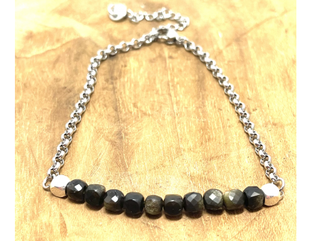 BRACELET CUBE FACETTE