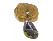 PENDENTIF AMÉTHYSTE & PYRITE - TRÈS RARE