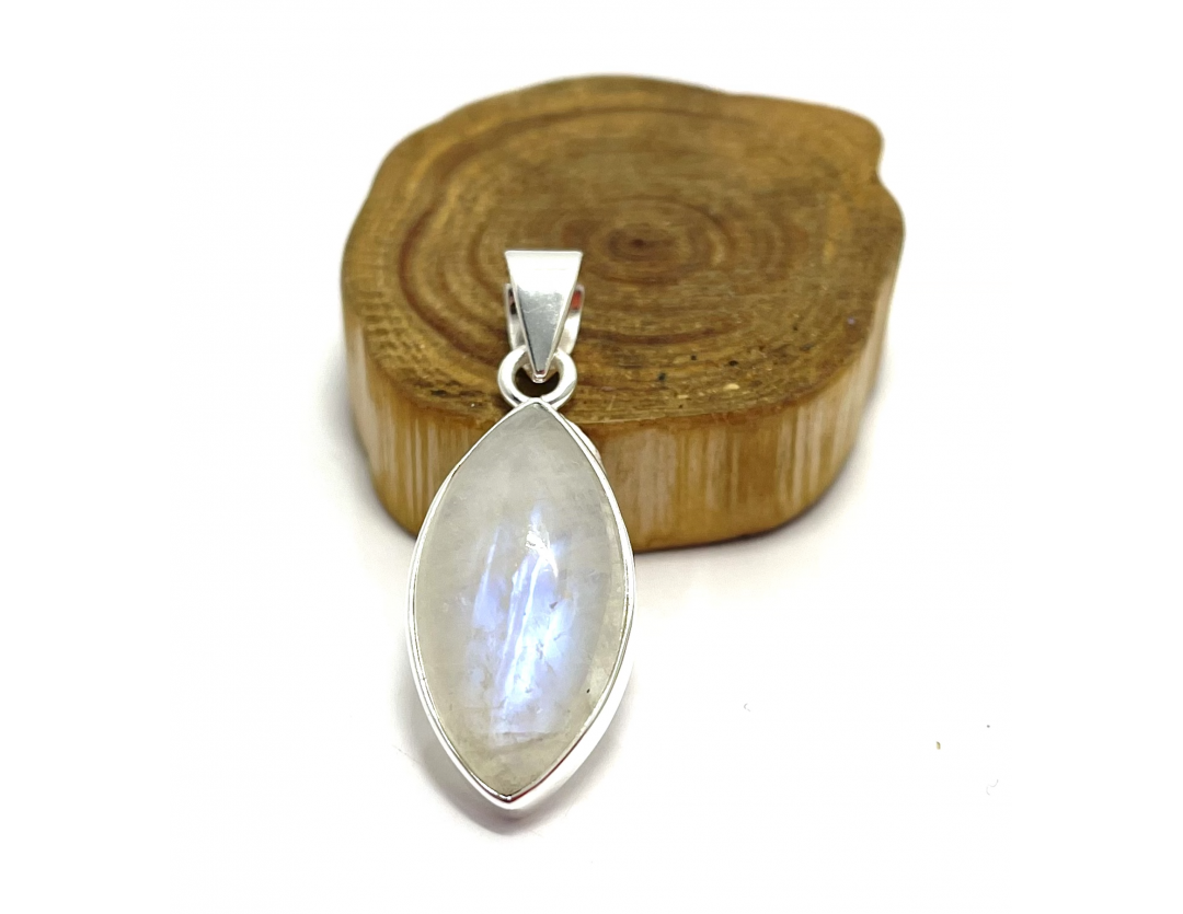 PÉRISTÉRITE SERTI - LABRADORITE BLANCHE