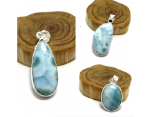 LARIMAR SERTI ARGENT 925