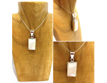 PENDENTIF D'EXCEPTION NACRE & ARGENT