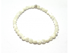 NACRE 4 MM FACETTE - BRACELET LITHOTHÉRAPIE