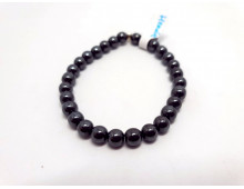 HEMATITE 6 MM - BRACELET LITHOTHÉRAPIE