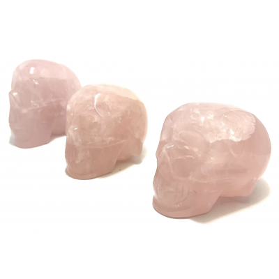 CRÂNE DE CRISTAL QUARTZ ROSE