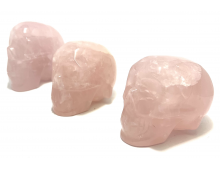 CRÂNE DE CRISTAL QUARTZ ROSE