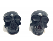 CRÂNE DE CRISTAL OBSIDIENNE NOIRE