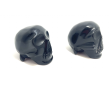 CRÂNE DE CRISTAL OBSIDIENNE NOIRE