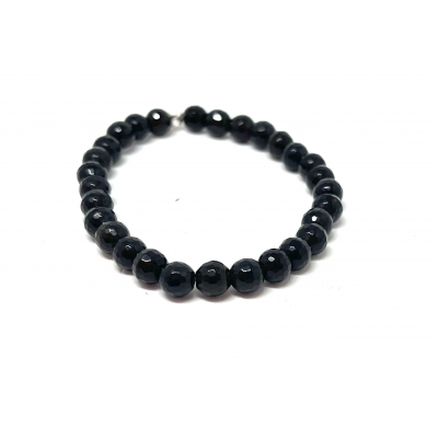 OBSIDIENNE DORÉE FACETTE 6 MM