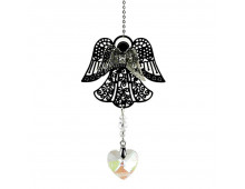 CRISTAL DE FENETRE COEUR ET ANGE