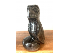 OBSIDIENNE ARGENTÉE  - AIGLE  16 CM