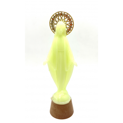 STATUE FLUORESCENTE VIERGE MIRACULEUSE