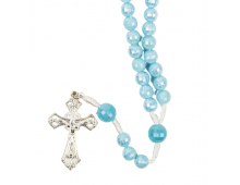 CHAPELET FACETTE BLEU