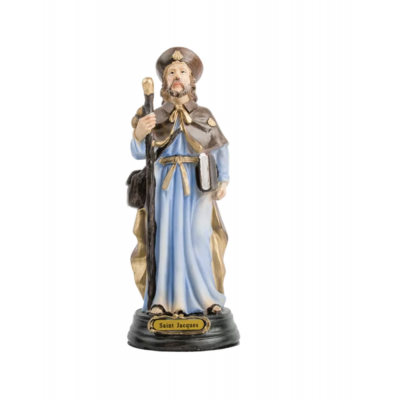 STATUE 16 CM ST JACQUES DE COMPOSTELLE