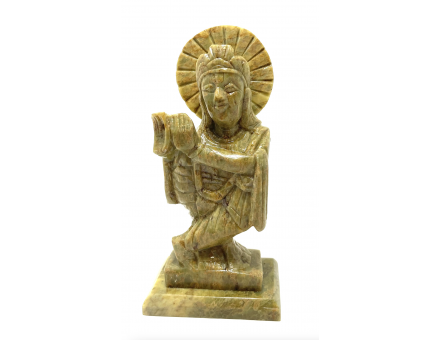 STATUE DIEUX KRISHNA EN STÉATITE - 13 CM