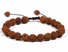 BRACELET RÉGLABLE EN RUDRAKSHA