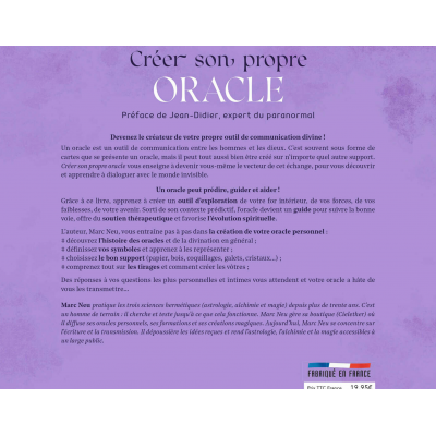 CRÉER SON PROPRE ORACLE