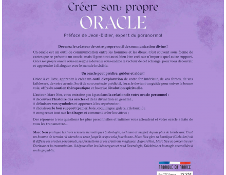 CRÉER SON PROPRE ORACLE