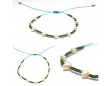 BRACELET MIYUKI - PERLES D'EAU DOUCE