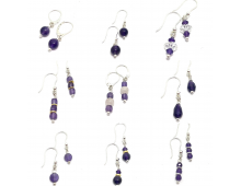 BOUCLES D'OREILLES AMÉTHYSTE