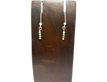 BOUCLES D'OREILLE CRÉATION 2 MM TURQUOISE AFRICAINE