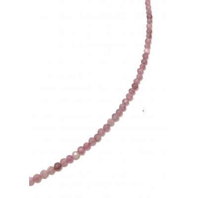 COLLIER CRÉATION 2MM TOURMALINE ROSE