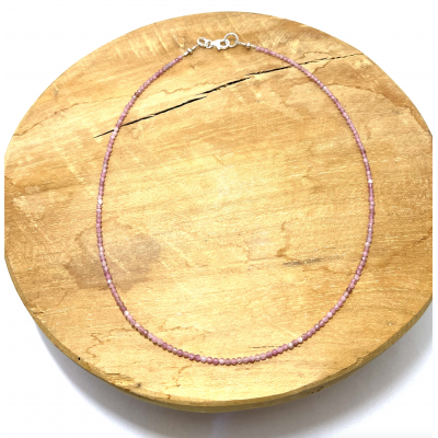 COLLIER CRÉATION 2MM TOURMALINE ROSE