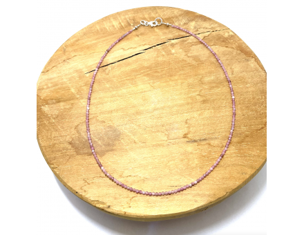 COLLIER CRÉATION 2MM TOURMALINE ROSE