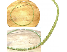 COLLIER CRÉATION 4 MM PÉRIDOT FACETTE