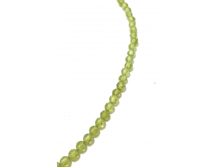 COLLIER CRÉATION 4 MM PÉRIDOT FACETTE