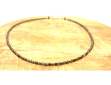 COLLIER CRÉATION 2MM QUARTZ FUMÉ