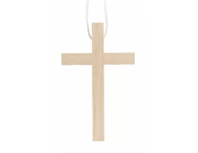 CROIX D'AUBE EN BOIS CLAIR 10 CM